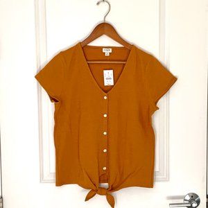 J. Crew Tie-Waist Button-Down Shirt NWT